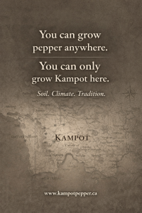 Map of Kampot, Cambodia – Origin of PGI Kampot Pepper